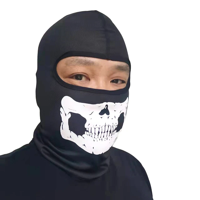 Бандана с черепом дышащая Балаклава маска шарф шея гетры Мужская защита для лица