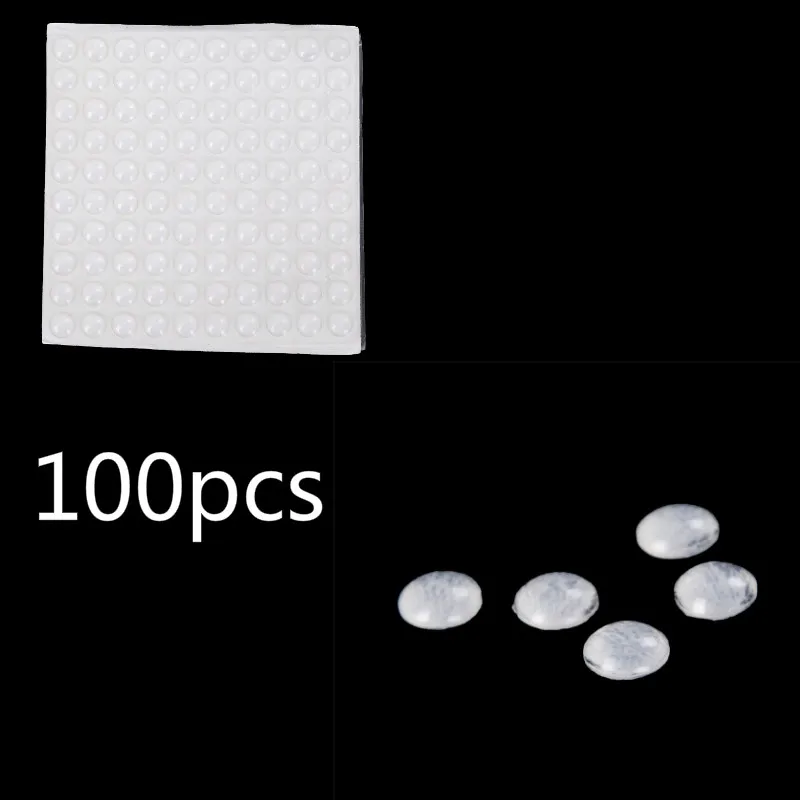 

10/100pcs Self Adhesive Rubber Feet Pads Silicone Transparent Cupboard Door Close Buffer Bumper Stop Cushion For Drawer Cabinet