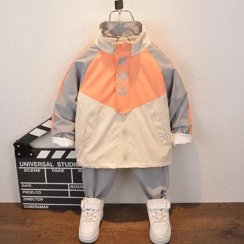 

Spring&Autumn Toddler Infant Baby Boy Casual Suit windbreaker + +Trousers 2Pcs Set Kids Clothes Children's Sports Suit