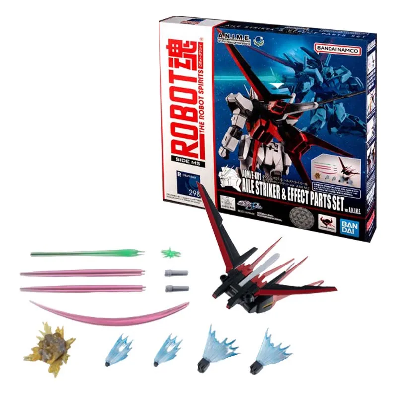 

Bandai Original Gundam Anime Figure Robot Spirits Aile Striker Effect Parts Set Gunpla Anime Action Figure Toys For Children