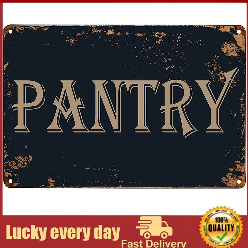 

Pantry Sign Reto Vintage Metal Tin Signs Rustic Kitchen Decor Farmhouse Wall Decor Home Decorations vintage outdoor decor