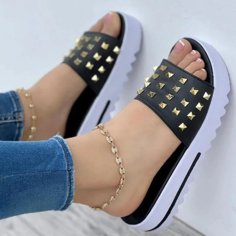 

Fashion New Women's Slippers Open Toe Casual Lightweight Women's Sandals Slippers Comfortable B5940