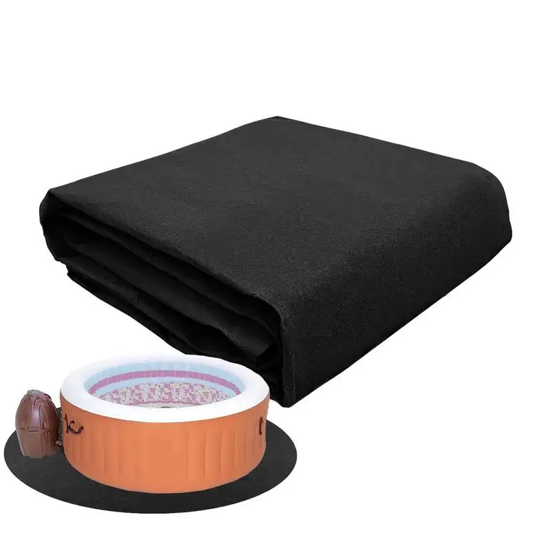 

Hot Tub Ground Pad Portable Swimming Pool Liner Pads Water Absorption Felt Mat Protector Pool Accessories For Outdoors & Indoors