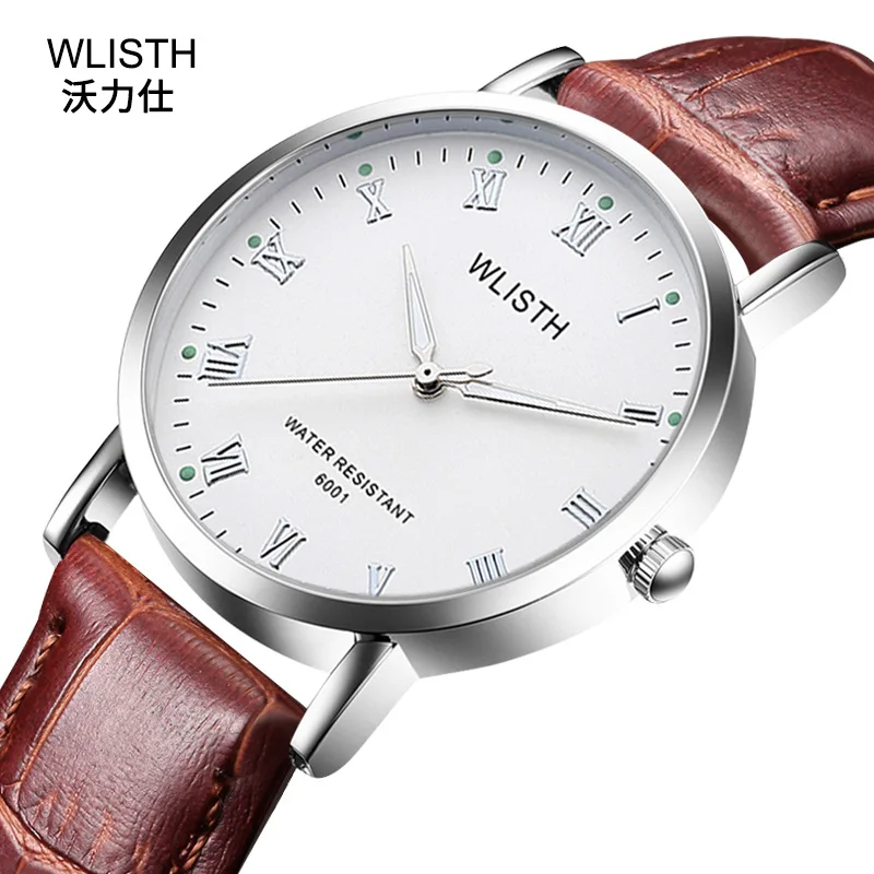 2020 Luxury WLISTH Top Brand Leather Mens Watch Waterproof Watches Mens Casual Quartz Wristwatch for Men Clock Relogio Masculino enlarge