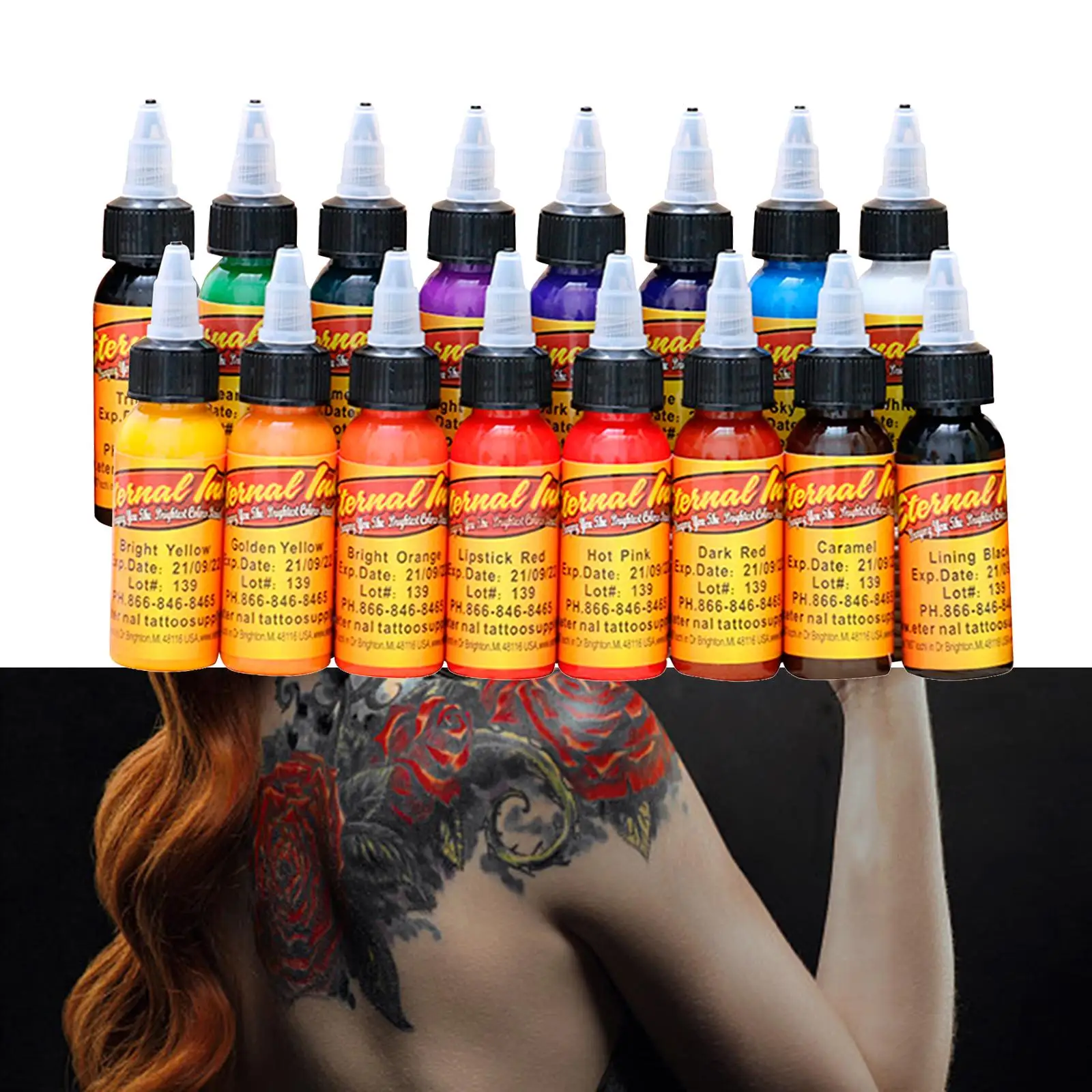 

Ink pigment Pigment Kit 1oz (30ml) Easy to Store Reliable High Quality Smooth Lasting Pure Color for 3D body