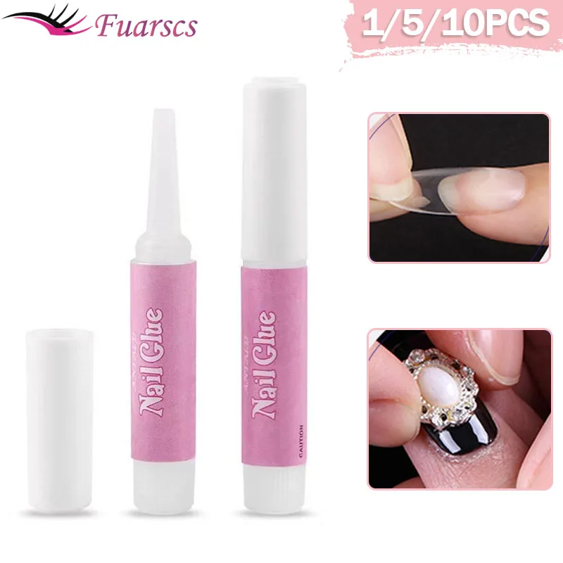 

1/5/10 шт., быстросохнущий клей для наращивания ногтей