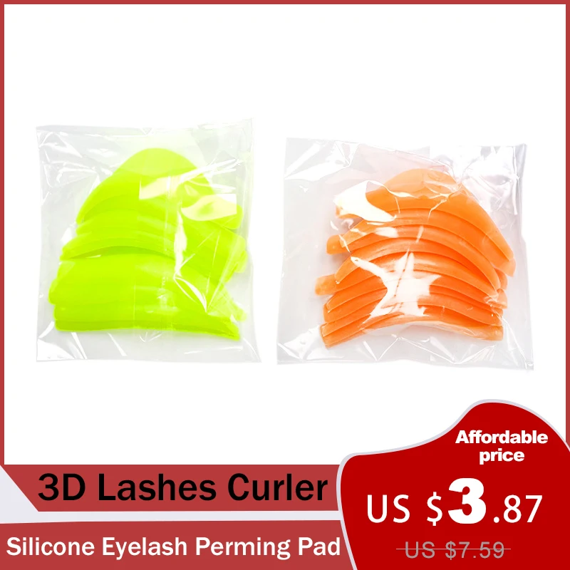 

New 1 pares Silicone Eyelash Lift Perm Pads 3D Lashes Curler Eye Curler Rods Tool aplicador ferramentas maquiagem Pads Kit Eye