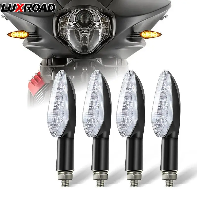 

Motorcycle M10 Turn Signals Lights 12V Leds Universal Arrow Blinker High Beam Indicator Lamps For Kawasaki Honda Yamaha Suzuki