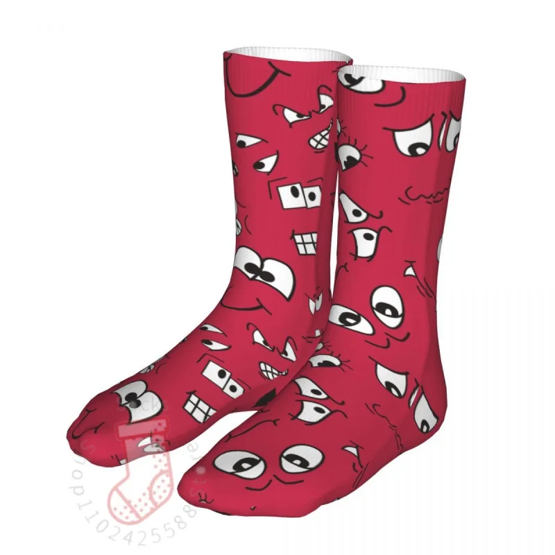 

Men Sport Cartoon aracters Faces Socks Cotton Funny Woman Socks