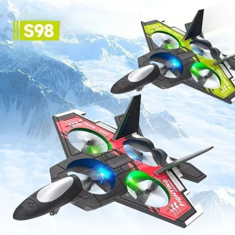 

Новинка 2023, радиоуправляемый самолет S98, 2,4g, гравитационная версия, управляющий истребитель из пенопласта, модель скольжения, самолет, детская игрушка в подарок