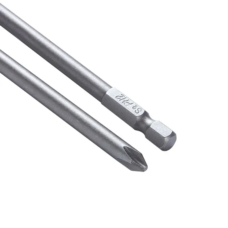 10 шт. 1/4 дюйма 150 мм длина стальные магнитные отвертки для креста головки P Прямая