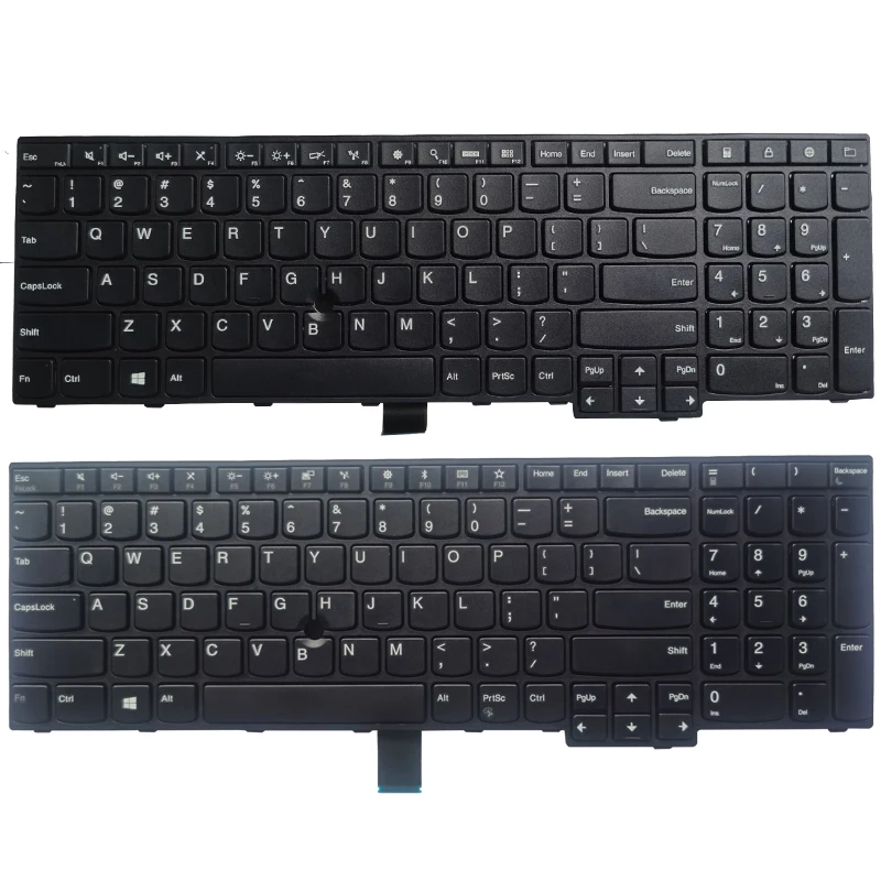 Клавиатура GEFENSI черная для Lenovo Thinkpad E550 E550C E555 E560 E565 E570