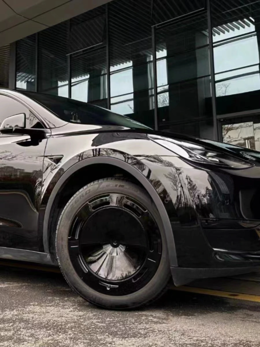 

4PCS Hub Cap Car Replacement Wheel Cap 19 Inch Performance Automobile Hubcap Full Cover Accessories for Tesla Model Y 2019-2023