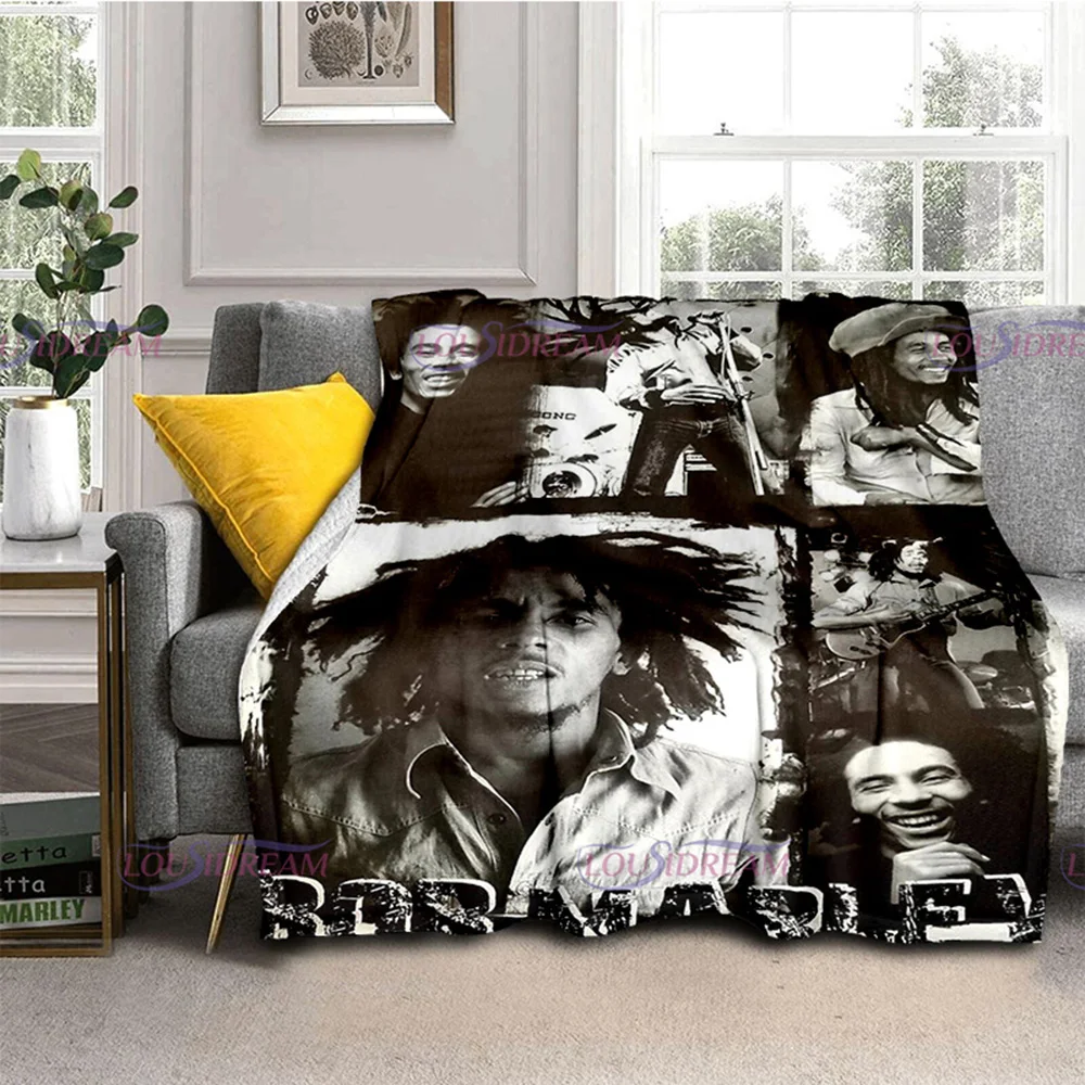 

Боб Марли Регги серия Персонализированная музыка теплый плюшевый уютный дом плед одеяло для Beding удобный диван искусственное одеяло