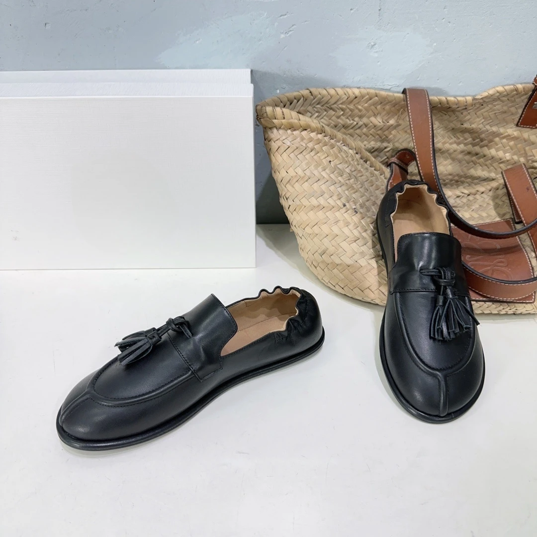 Новинка 2024 осенне-зимняя французская тарелка винтажная обувь для бабушки