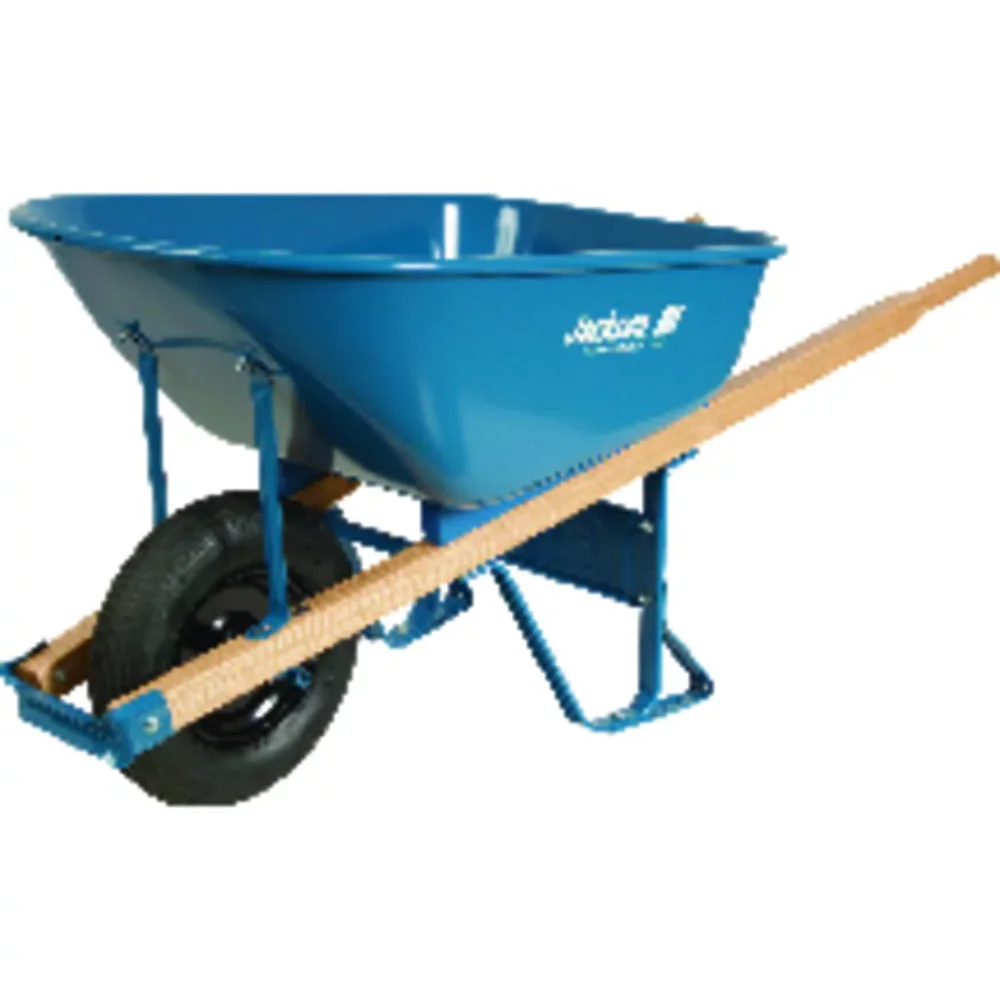 

Jackson Blue Steel Pneumatic Contractors Wheelbarrow 6 Cu Ft
