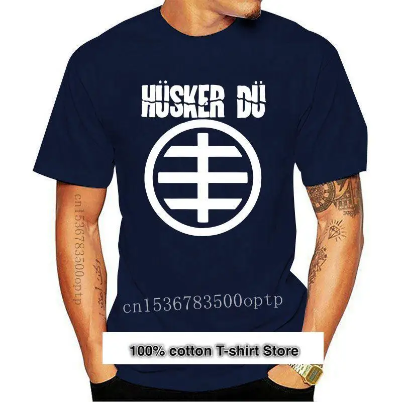 Camiseta de HUSKER DU American Rock para hombre, 100% algodón