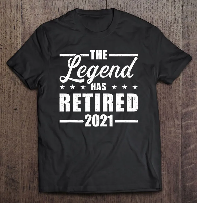 

Мужская футболка с коротким рукавом и графическим принтом Legend Has на пенсию 2022