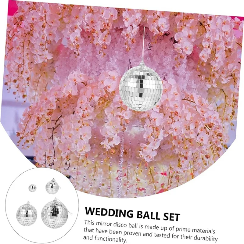 Зеркальный шар Мини-шар для дискотеки Свадебный подвесной Лазерный из