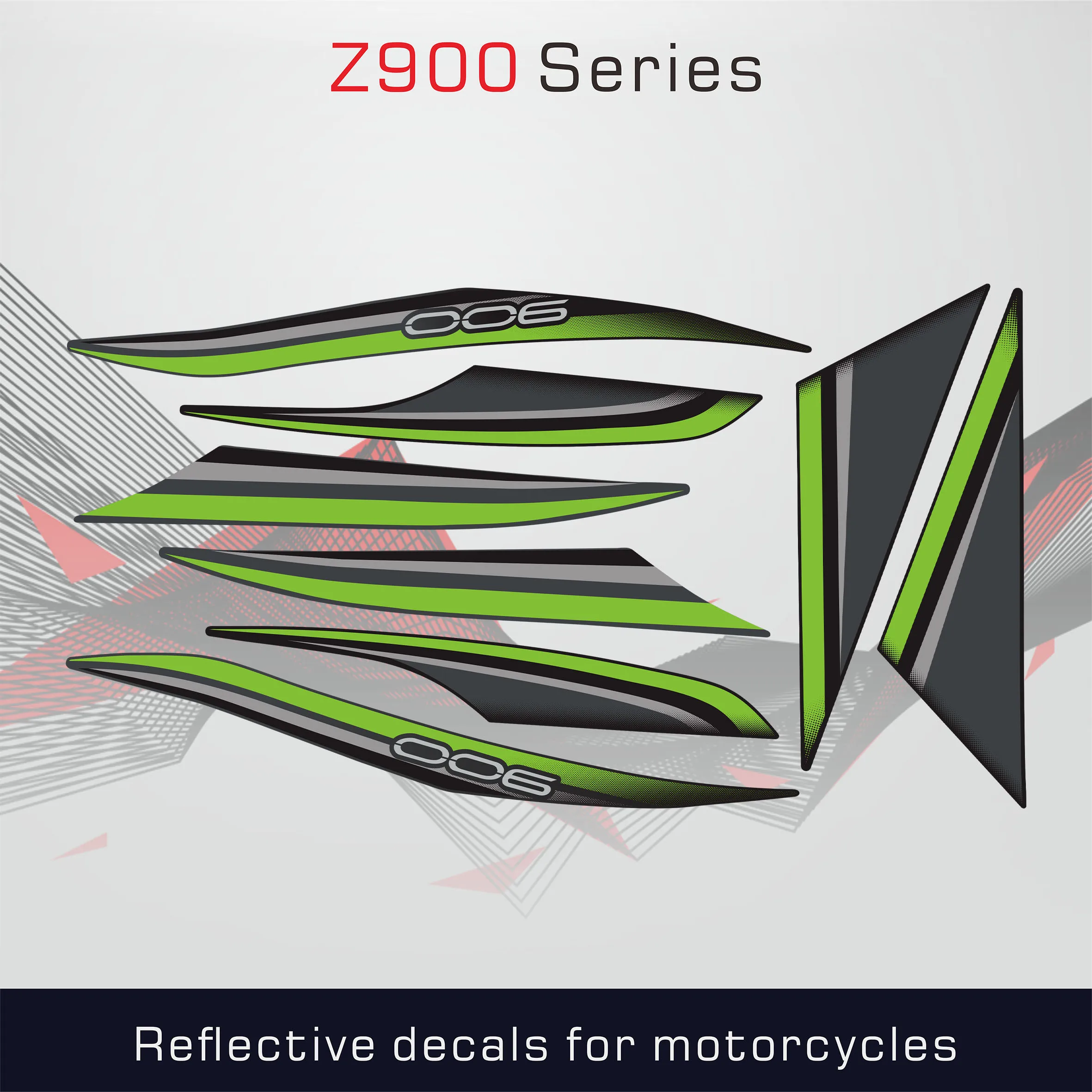 

Motorbike Racing Fairing Sticker Decal For Z900 2017 2018 2019 Full Kit New 3M High Quality Sticker Fairing Stickers