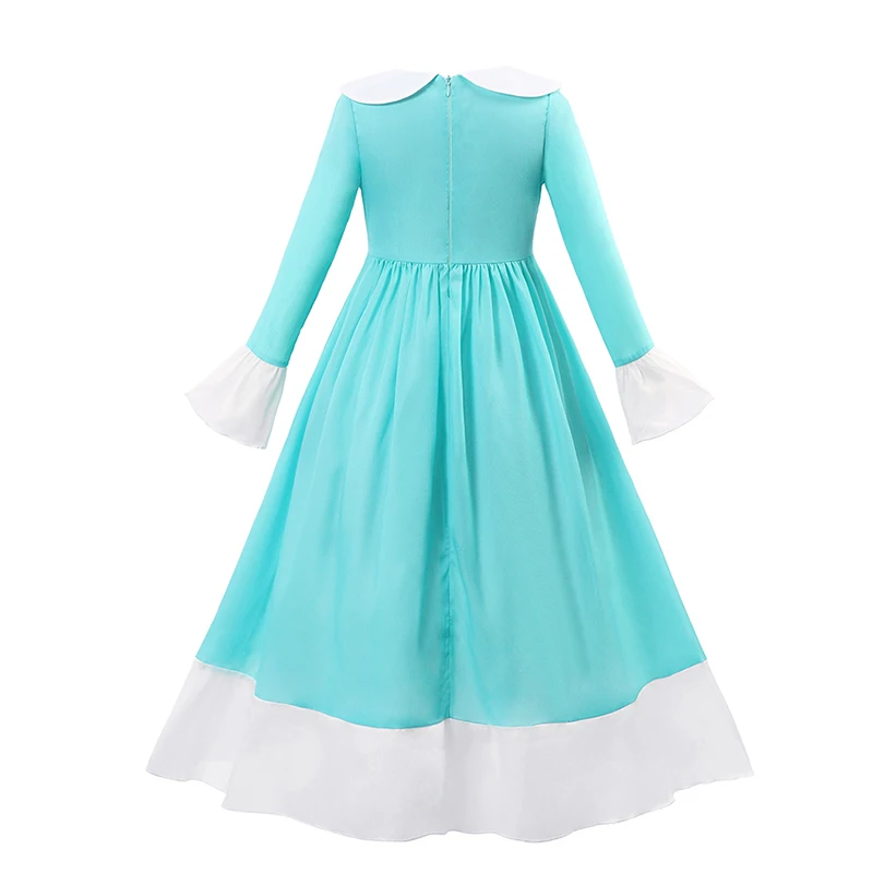 Платье Rosalina для девочек игры принцессы Детский костюм косплея синее платье с