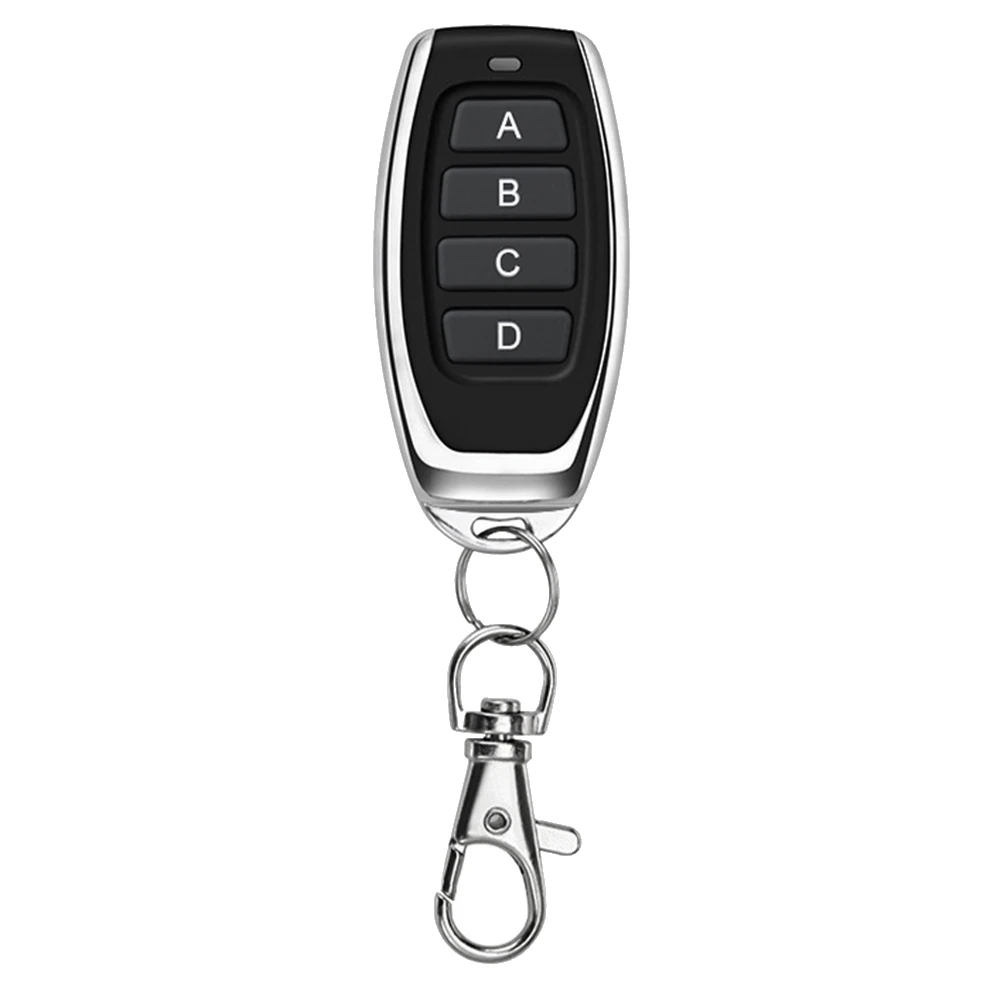 

433MHZ Remote Control Wireless 4 Keys Duplicator Copy Remote Control for Universal Garage Door Gate Key Fob,