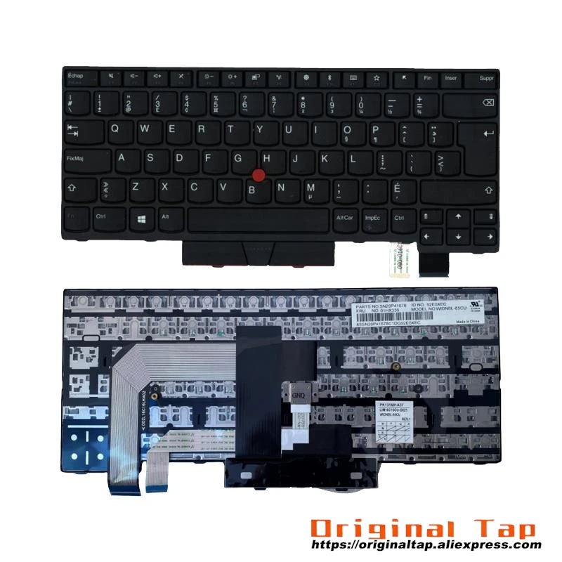 Канадская французская клавиатура CFR для Lenovo Thinkpad T470 A475 T480 A485 01AX366 01AX407 01AX448 01HX301 01HX341