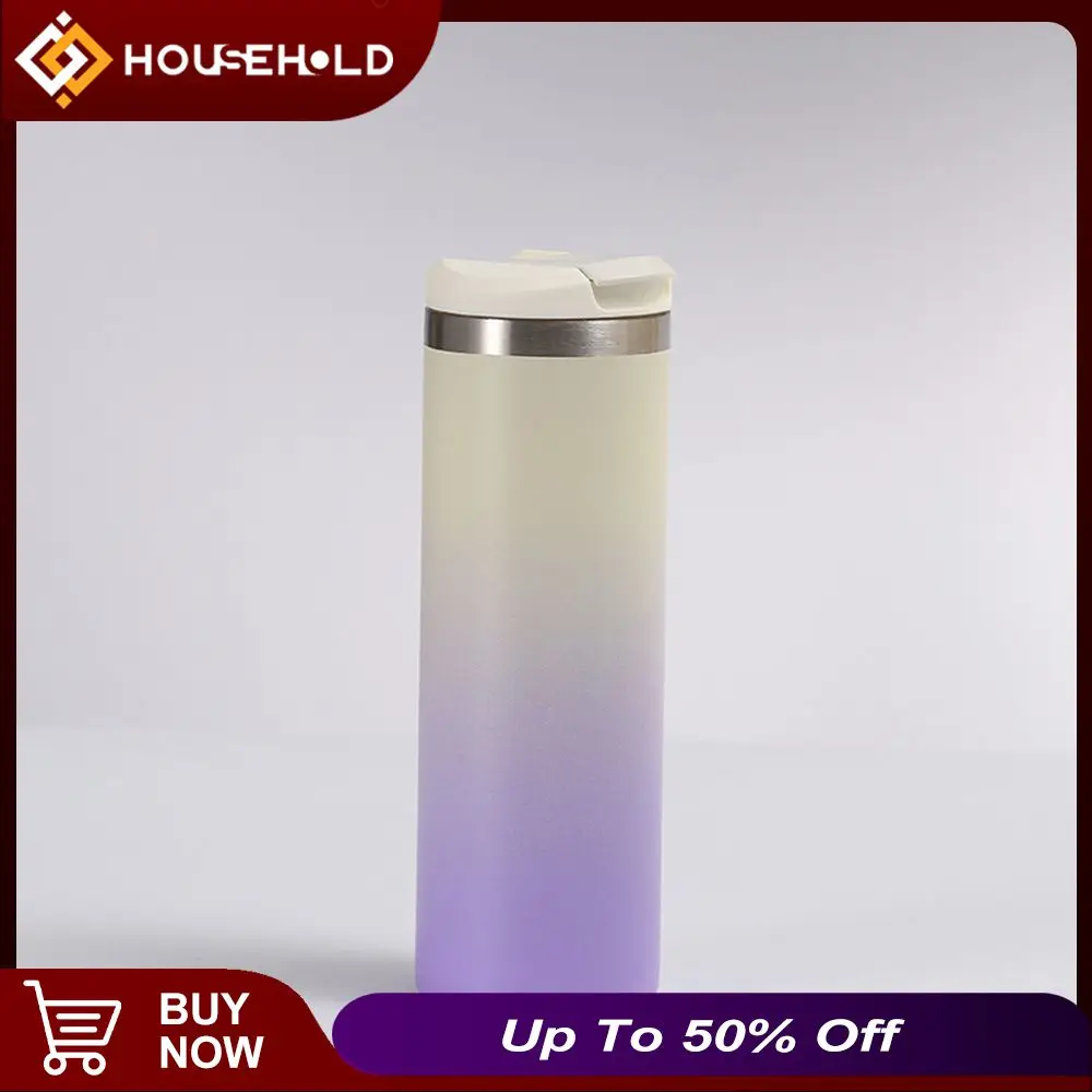 

Gradient Durable Keep Cold And Hot Bottle 500ml Vacuum Cup Cute Thermos Bottle Drinking Supplies Non-slip Stainless Steel
