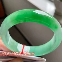 latest quality ice glutinous jadeite bracelet emerald green jade delicate bangle exquisite fashion handring fine jewelry