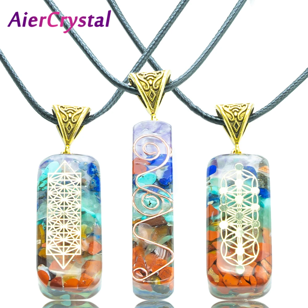 

7 чакр, камни, подвеска, кристаллы, ожерелье, чакра, исцеляющая Женская чакра, кулон из искусственного кристалла, натуральный камень для медитации