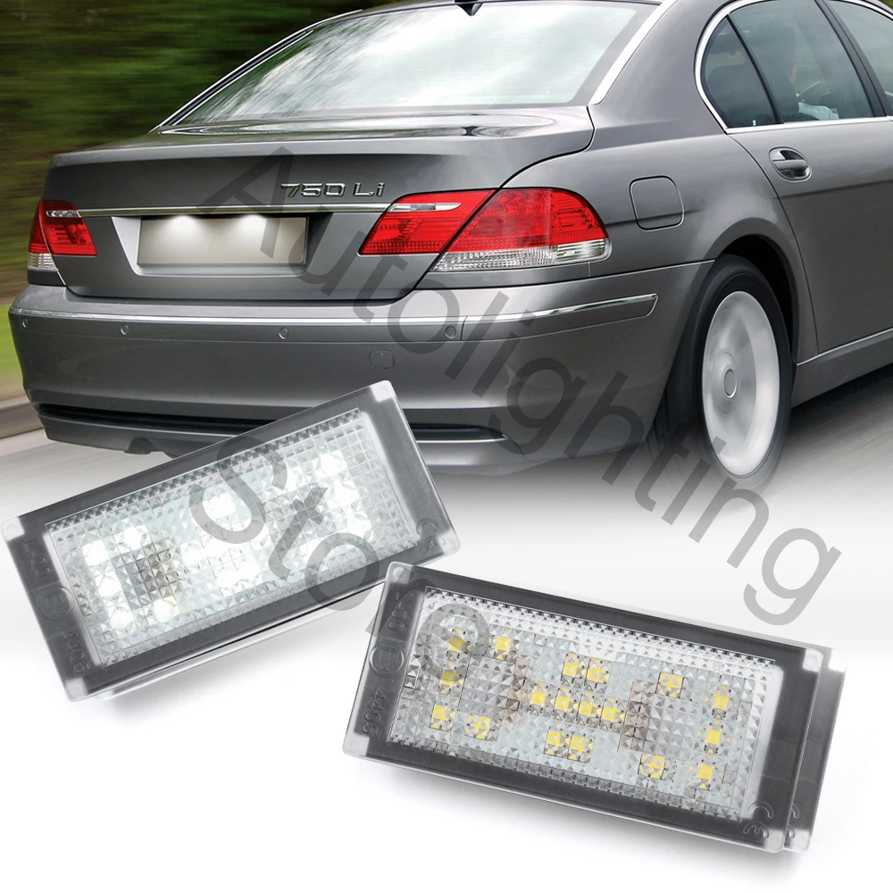 

2 шт. светодиодная лампа номерного знака для BMW E66 E65 7-Series 730i 735i 740i 740d 745i 750i 2006-2008 освещение номерного знака Canbus