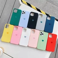 heart pattern candy color phone case for iphone 13 pro max 12 mini 11 xs max xr x se 2020 8 7 6 plus soft tpu back cover