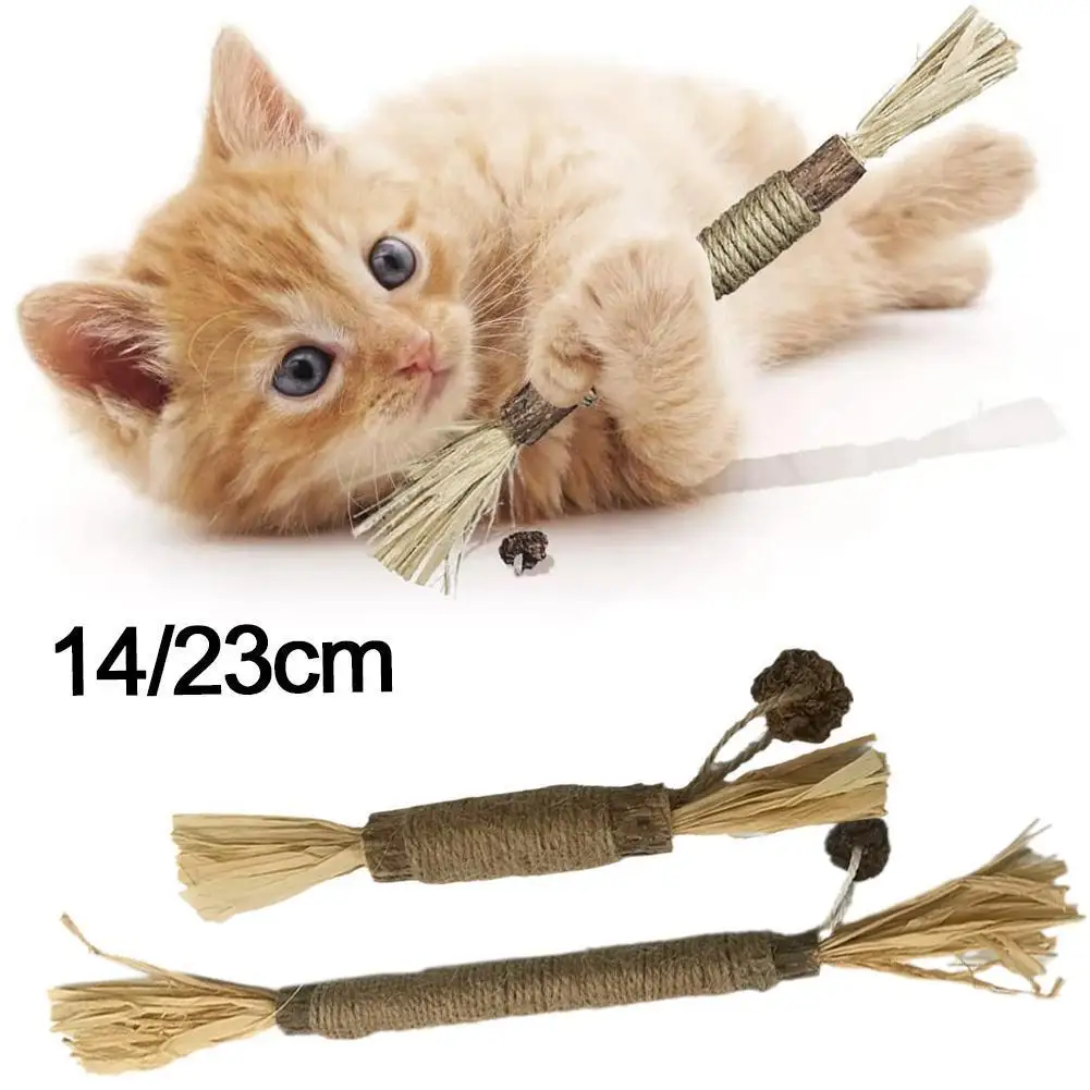 

Cats Chew Toy Natural Mutianli Actinidia Silvervine Cleaning Teeth Toy Cat Snacks Sticks Remove Cat Tartar Pet Toys