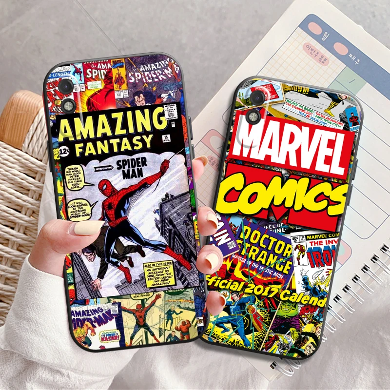 

Marvel Comics Logo Phone Case For Xiaomi CC9 CC9e 10S 10 Pro 11 11 Lite 11 Pro 10 Back Funda Soft Liquid Silicon Silicone Cover