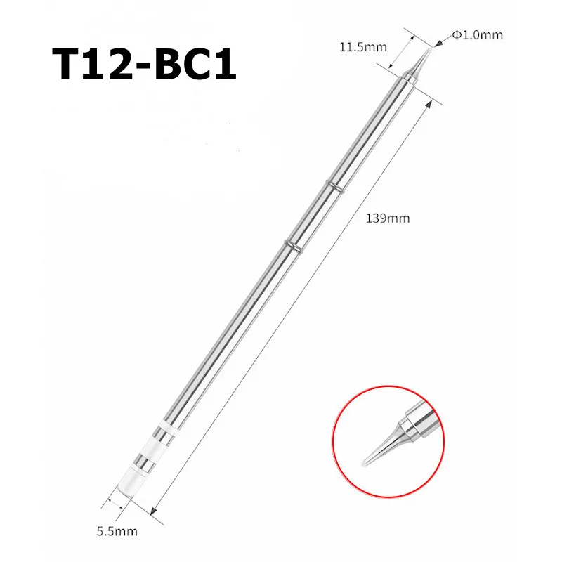 T12 Soldering Solder Iron Tips T12BC1 Iron Tip For Hakko FX951 STC AND STM32 OLED Soldering Station Electric Soldering Iron