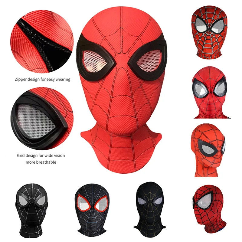 

Anime Figure Superhero 3D Lenses Spiderman Homecoming Masks Avengers Infinity War Iron Spider Man Cosplay Costumes Skin Mask