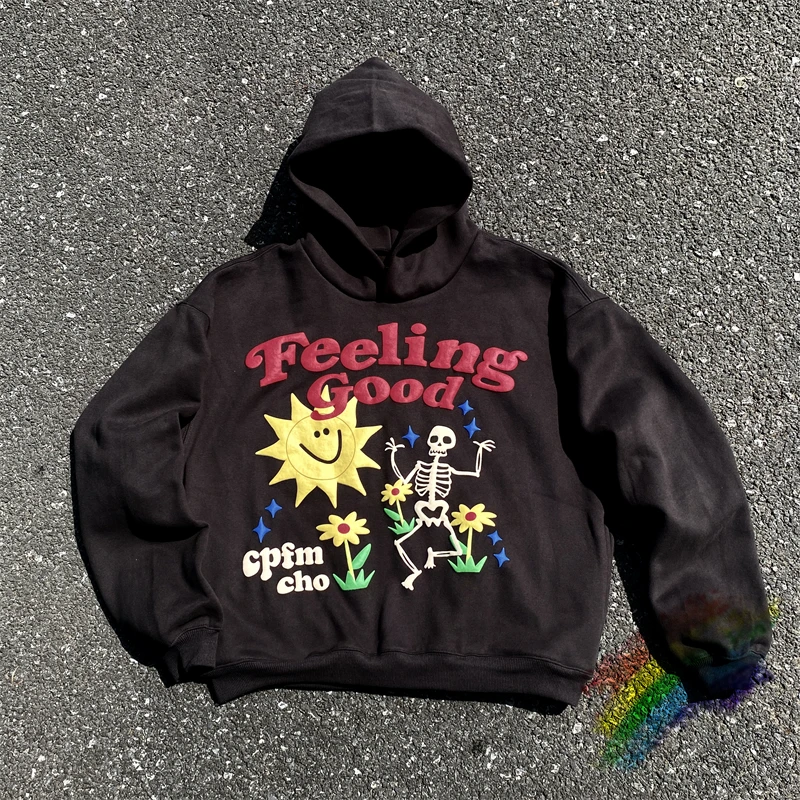 

2023fw CPFM.XYZ Face Foam Skull Kanye West Men Women Hoodie Best Quality CPFM XYZ Oversized Coat Hooded Pullover