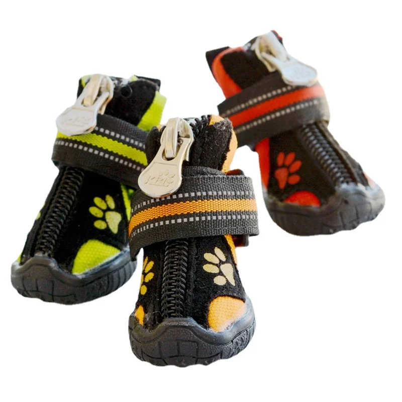 

Medium and Large Dog Shoes Dog Paw Print Suede Windproof Non-slip Soft Bottom Shoes Spring and Autumn Cotton Shoes Dog Shoes