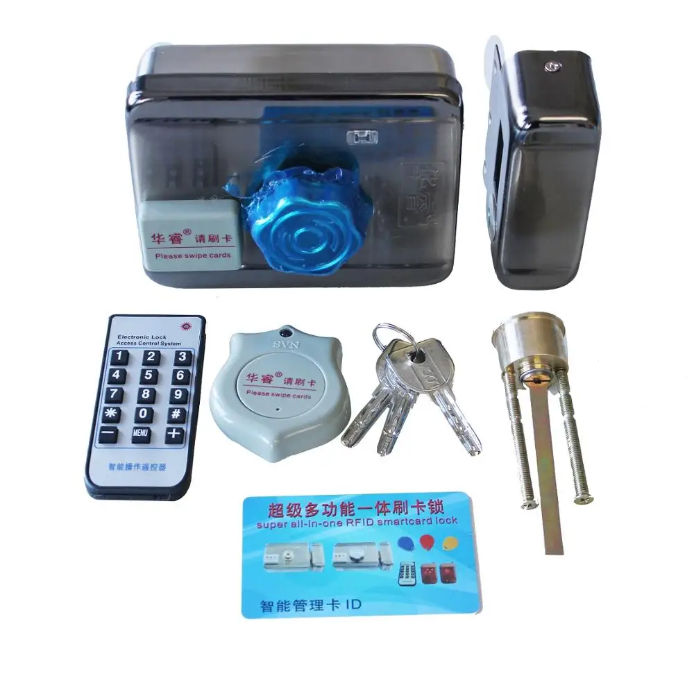 

Huarui 1218D Intelligent All-In-One electric motor lock Single Cylinder for Rental, Apartment, Office