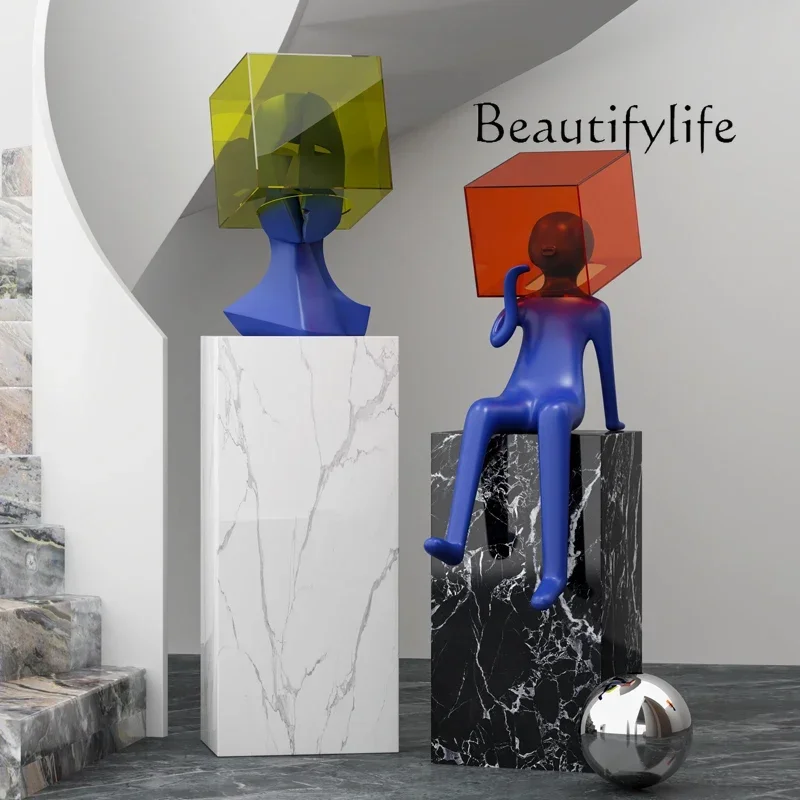 Современная скульптура абстрактное искусство маска фигура орнамент светлый