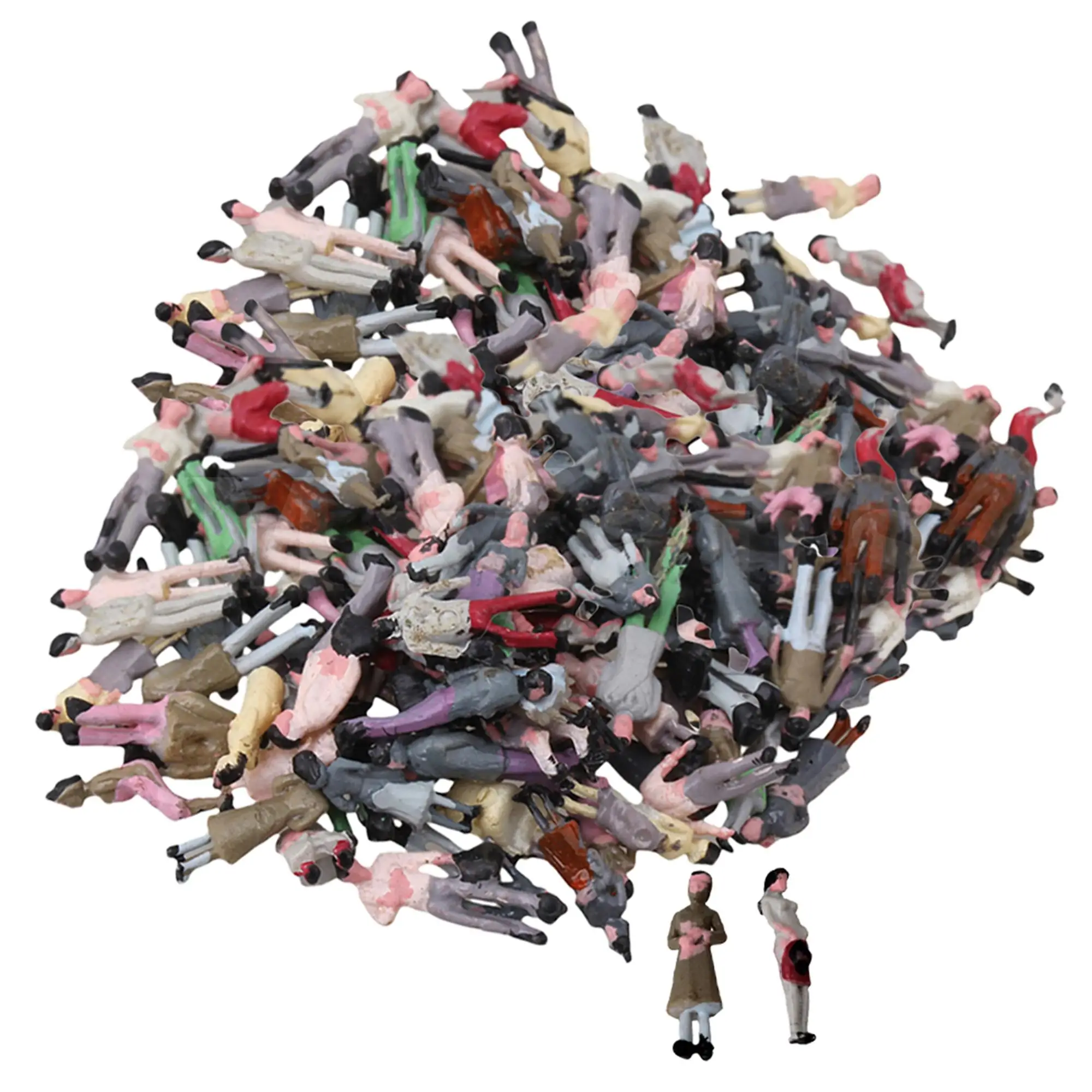 

500Pcs Boutique 1:150 Scale Model People for Hand Painted Layout Train