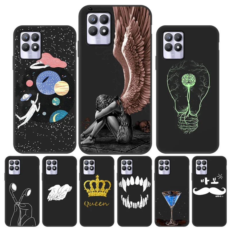 

Black Case For Realme 9i Case Soft TPU Realme GT Neo 2 C21Y 8i 7 8 Pro C21 C17 C25 C11 Cover For OPPO A5 A53 A9 Silicone Fundas