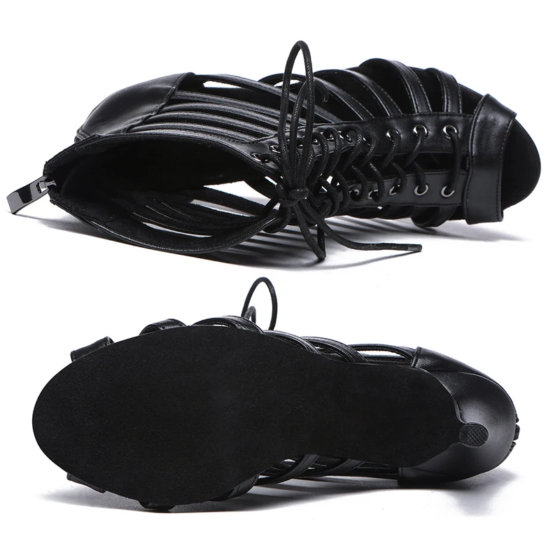 Woman Heeled Shoes Dancing Women's Latin Dance Shoes Girls Ballroom Modern Tango Shoes Ladies Salsa Party Sandals Wedding Shoes