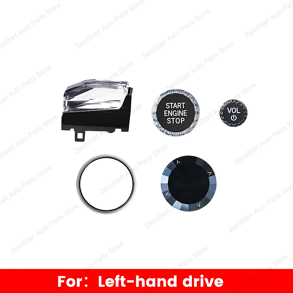 

Ручка рычага переключения передач с кристаллами RHD для BMW 2 3 4 серии G20 G21 G22 G26 G28 X5 X6 X7 Комплект кнопок запуска двигателя 4 шт.