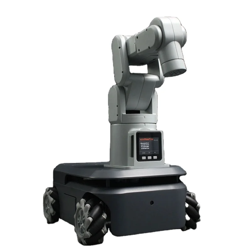 Гибридный робот MyAGV 2023 PI 4WD ROS Автомобильный + MechArm 270 M5 6DOF Робот-манипулятор