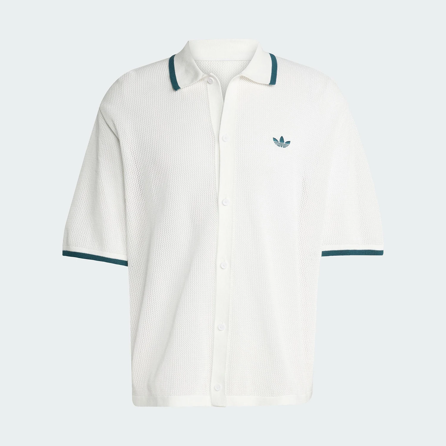 Фото Adidas оригинальные летние оригинальные мужские трикотажные воротники с коротким рукавом 2025 KC3526 №3