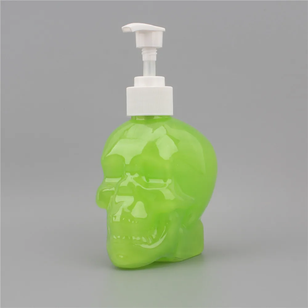 

Creative Skull Badkamer Zeepdispenser 350Ml Hand Zeep Transparante Fles Douchegel Shampoo Invulbare Fles Shampoo Bottle