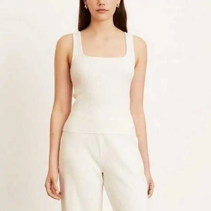 

Женский жилет, сезон весна-лето 2023, специальная цена, трикотажный облегающий жилет в форме гонщика с одной горловиной