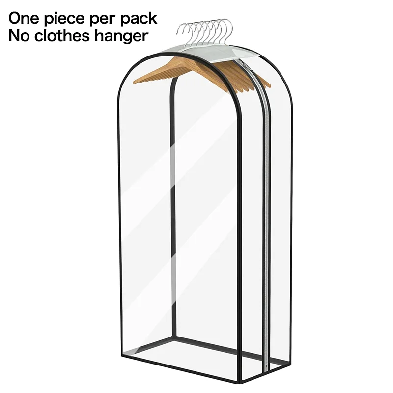 

Сумки для подвешивания одежды длиной 40 дюймов, прозрачные сумки для костюмов для хранения в шкафу, дорожные чехлы с 10-дюймо...