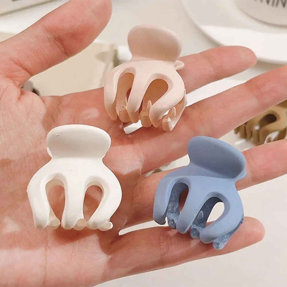 

Простые однотонные мини-зажимы для конского хвоста, элегантный матовый геометрический небольшой зажим для волос, сетчатый Красный Высокий ...